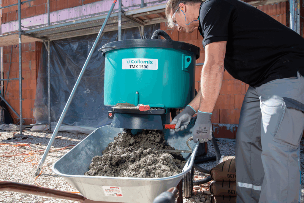praca z automatyczną mieszarką Collomix Collomatic TMX 1500