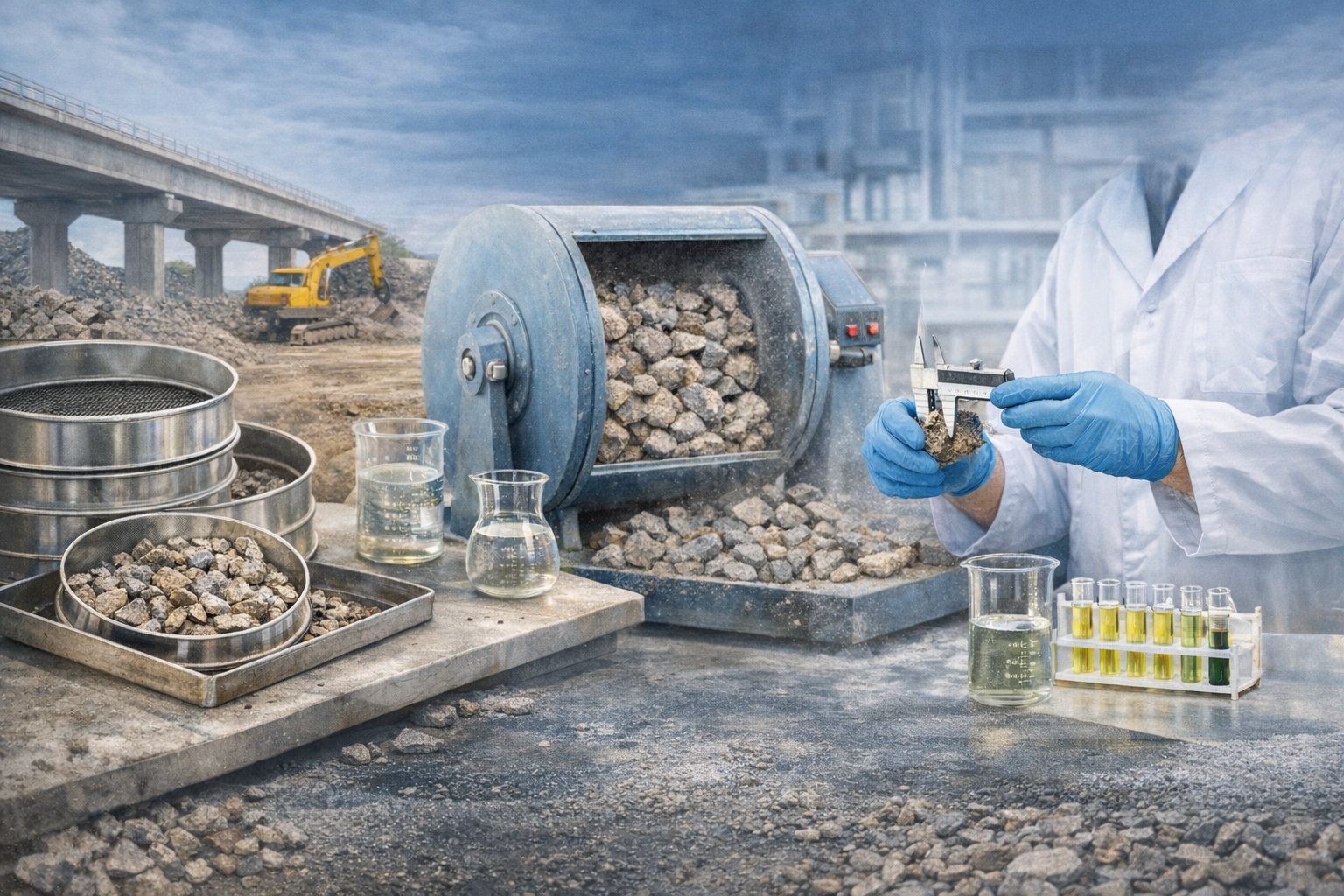 Badania laboratoryjne kruszyw – zakres, cele i praktyczne znaczenie