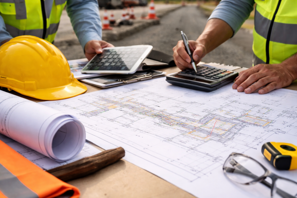 przygotowanie kosztorysu drogowego na podstawie dokumentacji technicznej