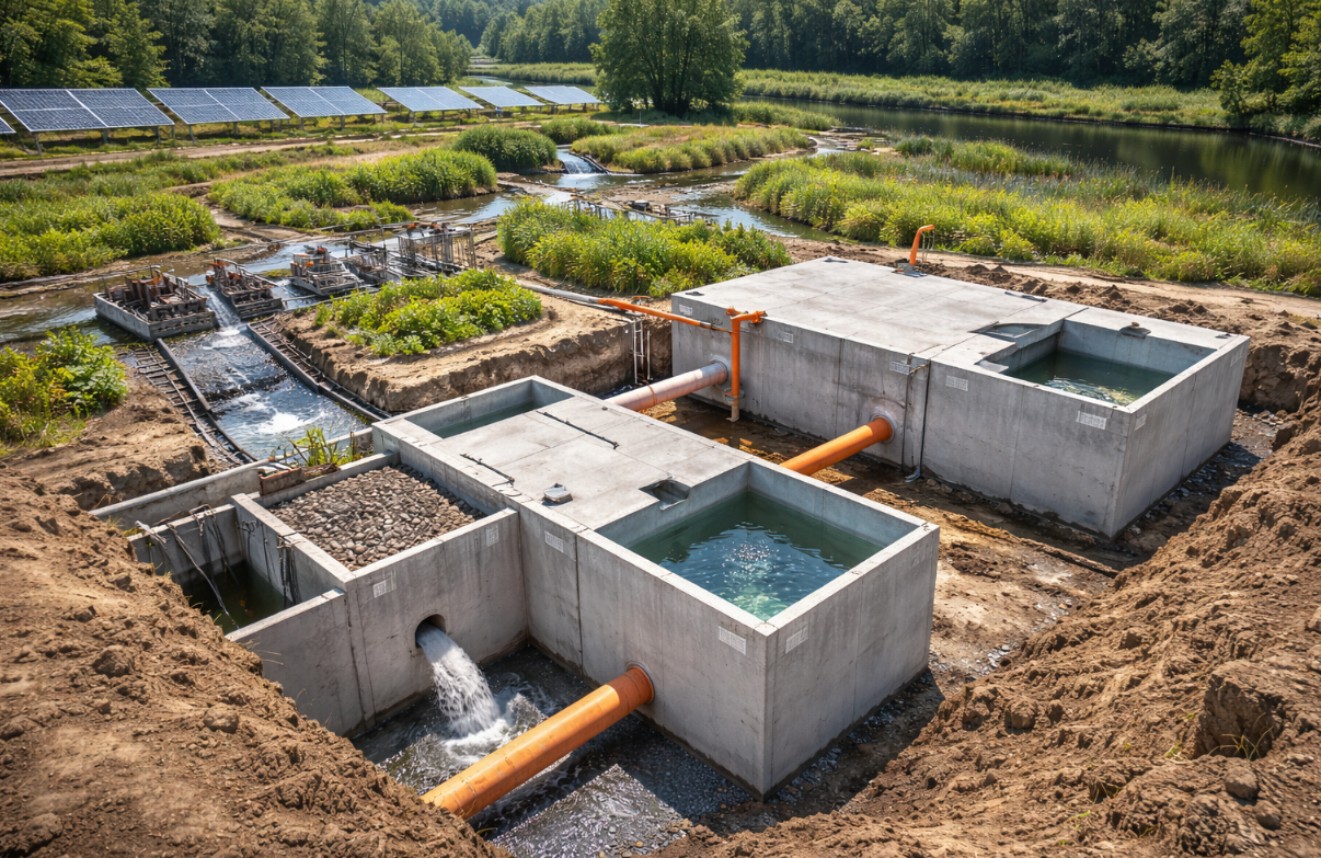 Zbiorniki betonowe w gospodarce obiegu zamkniętego wody