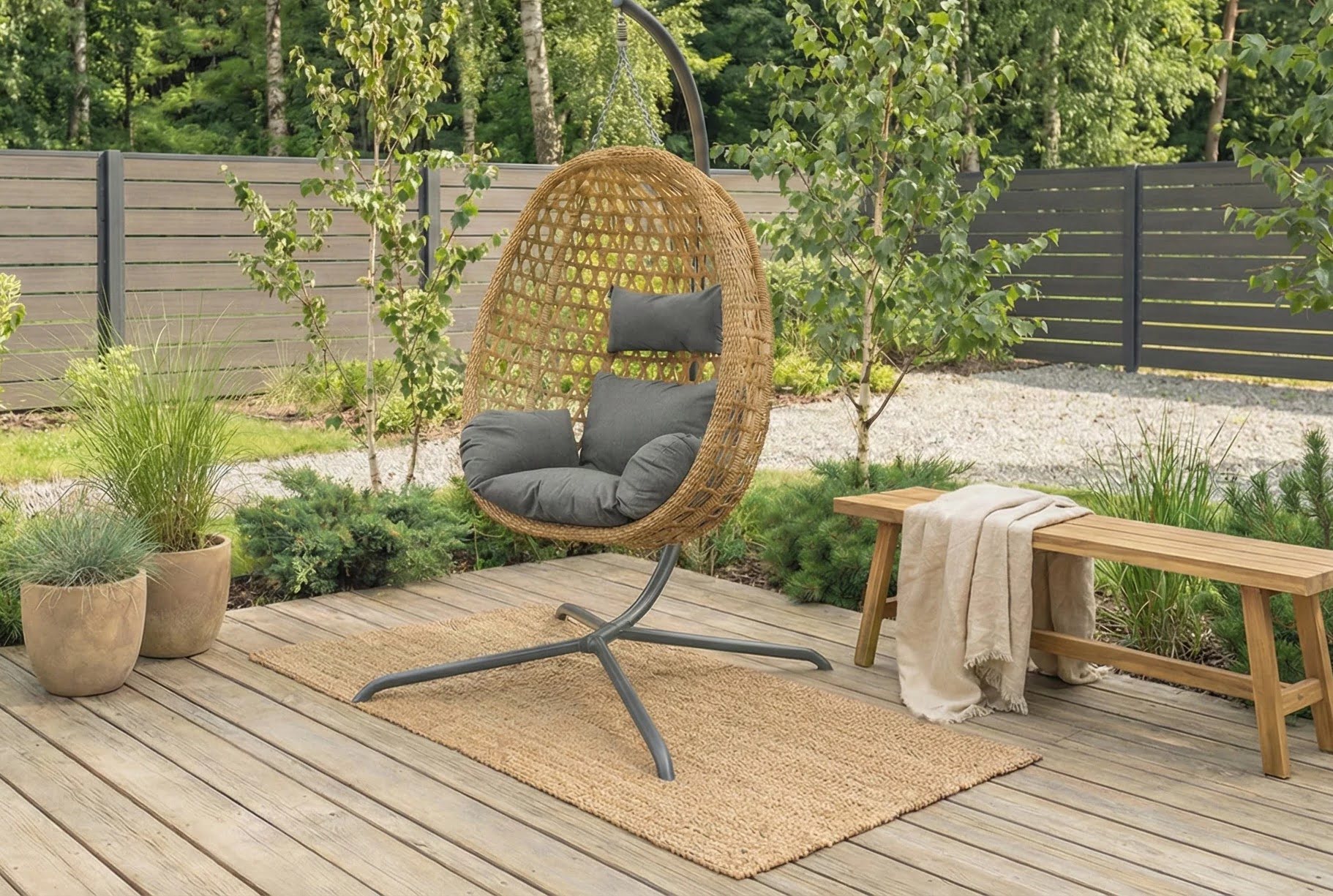 Fotel wiszący ogrodowy – na co zwrócić uwagę przed zakupem?