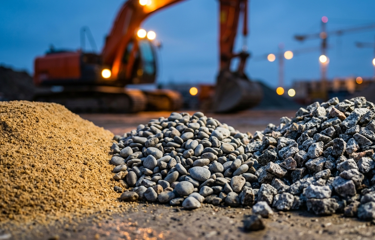 Piasek, żwir czy tłuczeń? Kompletny przewodnik – kruszywa na budowę.